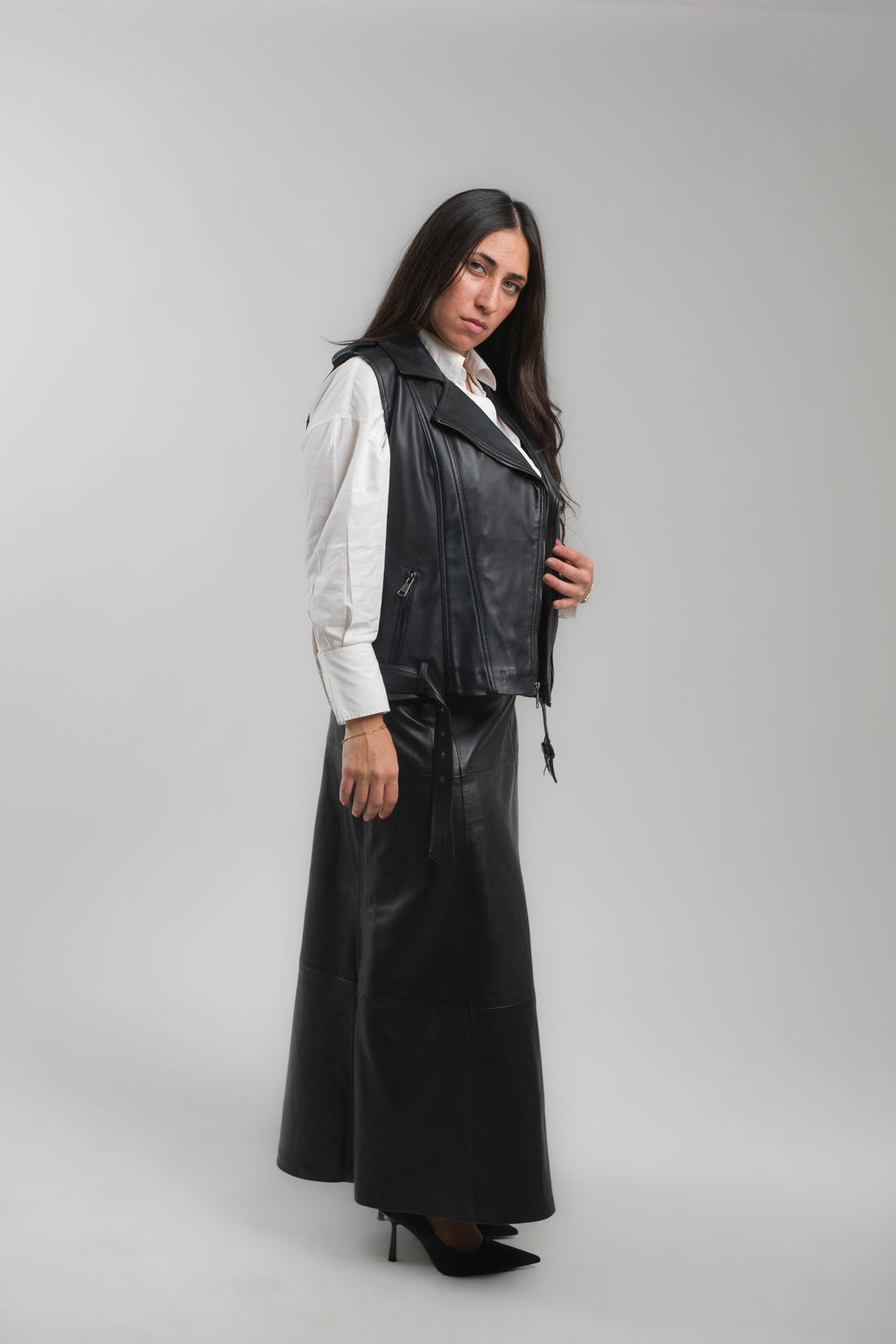 Leather Gilet