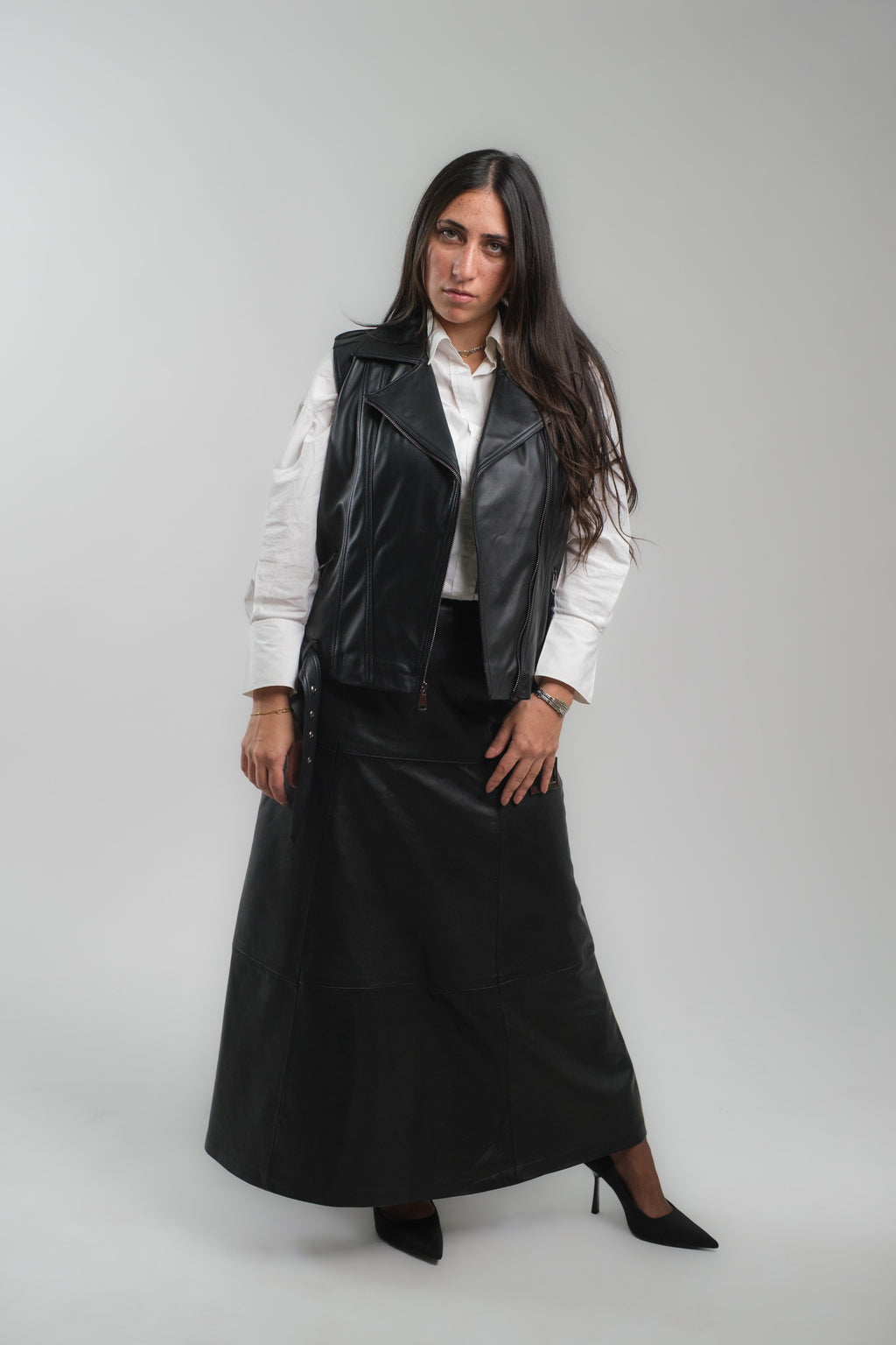 Leather Gilet